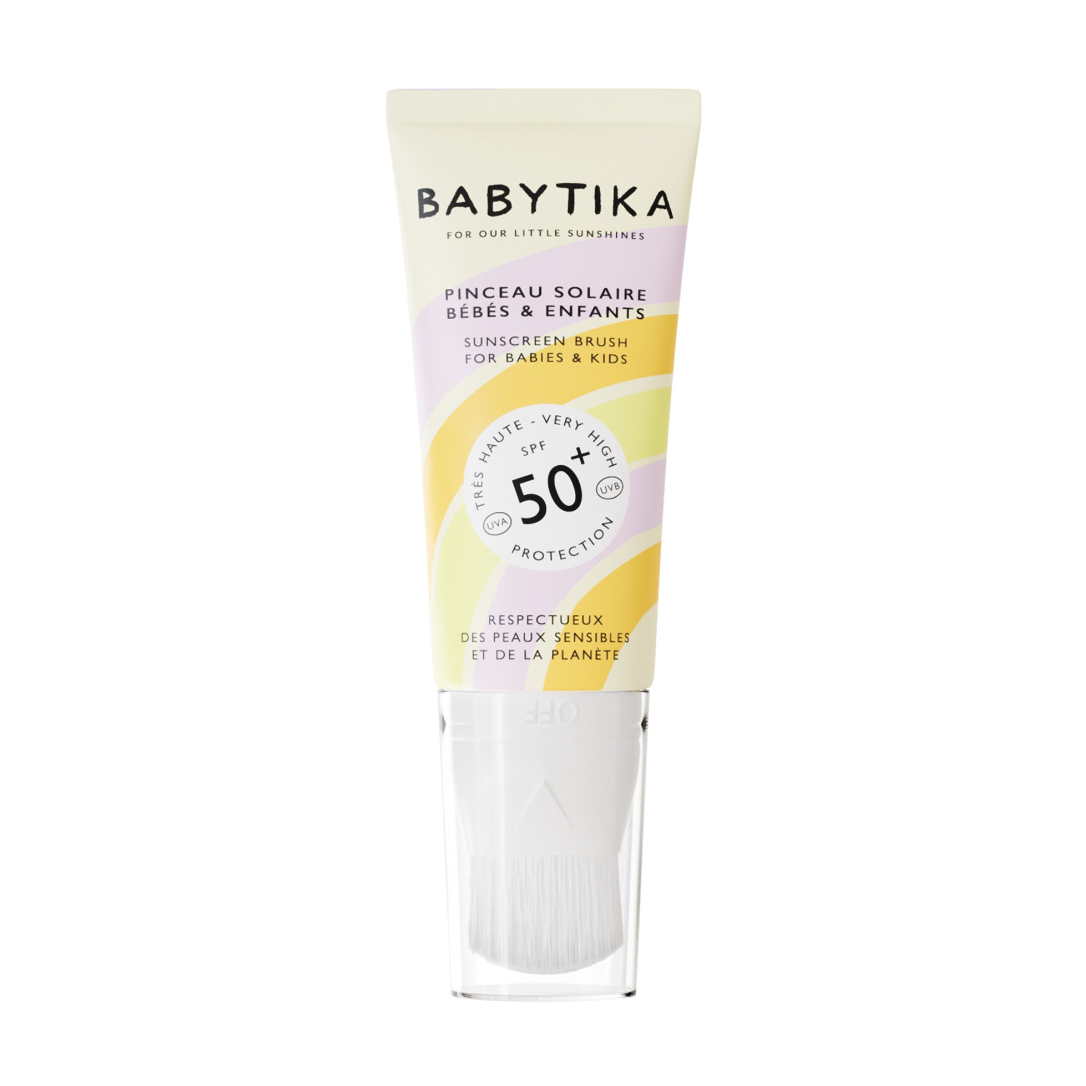 Babytika Pincel Solar para bebés e crianças SPF50 - Face Sunscreen Brush SPF50+